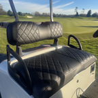 Sædebetræk til EZGO RXV &amp; TXT – Sort Diamond